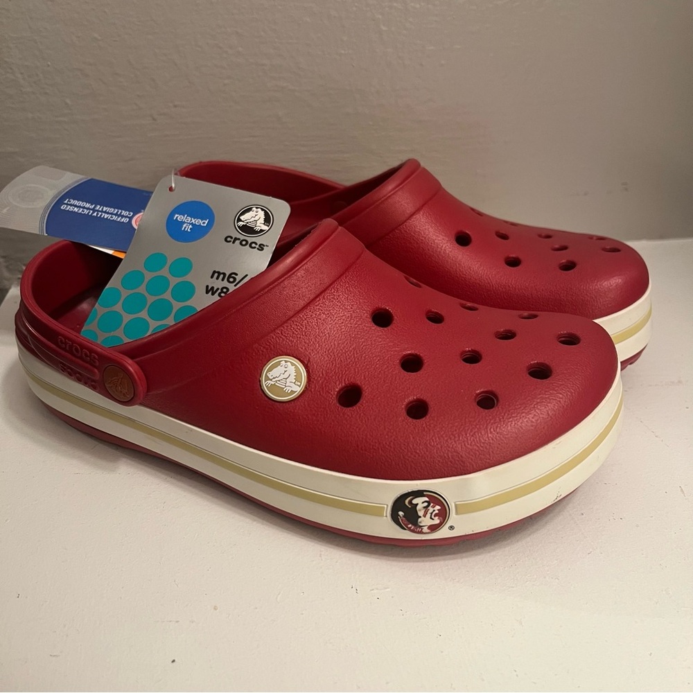 NWT FSU Seminoles Women’s 8/Men’s 6 CROCS